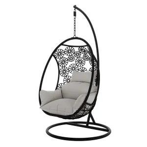 Aarani PE Rattan Outdoor Hanging Egg Chair by Luxo Outdoors, a Saunas for sale on Style Sourcebook