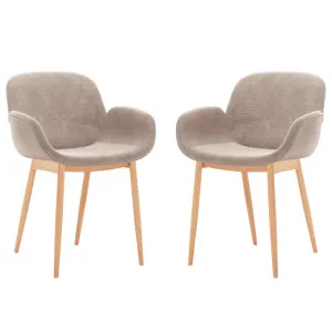 Fidelis Velvet Padded Dining Chair (Set of 2) by Luxo, a Saunas for sale on Style Sourcebook