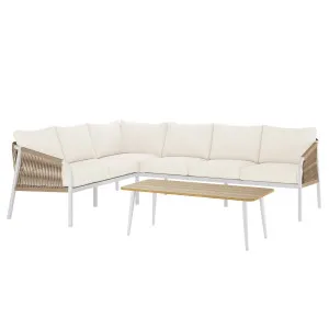 Vernon 4pc Rattan 6-Seater Aluminum Outdoor Lounge Set by Luxo, a Saunas for sale on Style Sourcebook