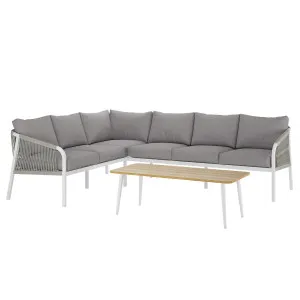 Vernon 4pc Rattan 6-Seater Aluminum Outdoor Lounge Set by Luxo, a Saunas for sale on Style Sourcebook