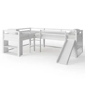 Coreen Solid Pine Storage Loft Bed with Slide by Luxo, a Saunas for sale on Style Sourcebook