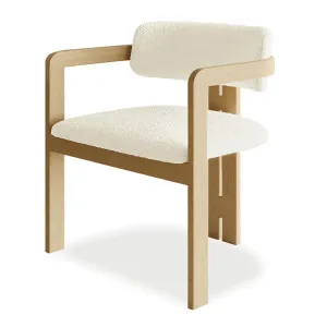 Maddi Boucle Hardwood Dining Chair by Luxo Furniture, a Saunas for sale on Style Sourcebook