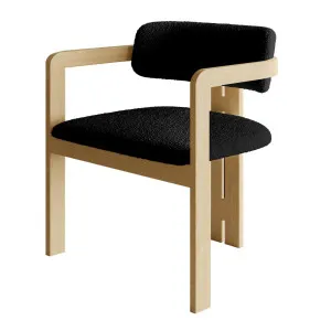 Maddi Boucle Hardwood Dining Chair by Luxo Furniture, a Saunas for sale on Style Sourcebook