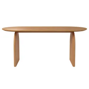 Jillian 180cm Solid Oak Oval Dining Table w/ Arched legs - Natural by Luxo Furniture, a Saunas for sale on Style Sourcebook