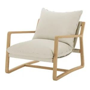 Tilly Linen Hardwood Arm Chair by Luxo Furniture, a Saunas for sale on Style Sourcebook