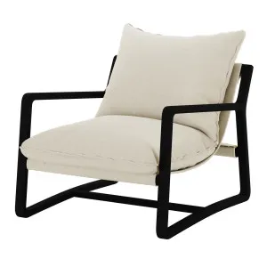 Tilly Linen Hardwood Arm Chair by Luxo Furniture, a Saunas for sale on Style Sourcebook