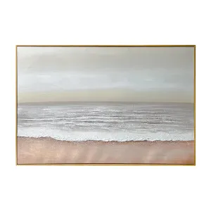 Sable Textured Coastal Canvas Wall Art Frame by Luxo Home Decor, a Saunas for sale on Style Sourcebook