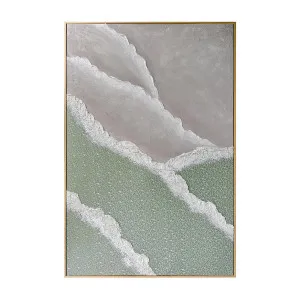 Nolan Modern Framed Textured Canvas 3D Textured Wall Art by Luxo Home Decor, a Saunas for sale on Style Sourcebook
