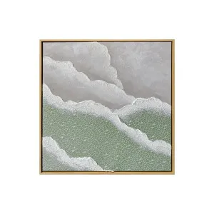 Nolan Modern Framed Textured Canvas 3D Textured Wall Art by Luxo Home Decor, a Saunas for sale on Style Sourcebook