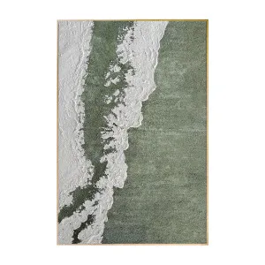 Serene Modern Abstract Textured Canvas 3D Textured Wall Art by Luxo Home Decor, a Saunas for sale on Style Sourcebook