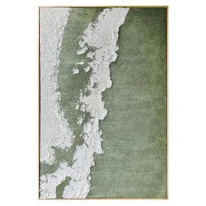 Serene Modern Abstract Textured Canvas 3D Textured Wall Art by Luxo Home Decor, a Saunas for sale on Style Sourcebook