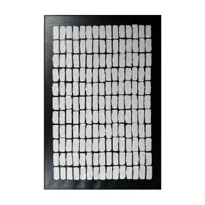 Elodie Framed Textured Hanging Canvas 3D Textured Wall Art by Luxo Home Decor, a Saunas for sale on Style Sourcebook