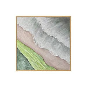 Sweeney Modern Framed Textured Canvas 3D Textured Wall Art by Luxo Home Decor, a Saunas for sale on Style Sourcebook