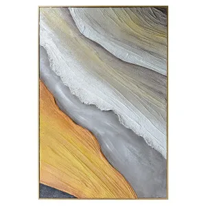 Flora Abstract Textured Canvas Hanging 3D Textured Wall Art by Luxo Home Decor, a Saunas for sale on Style Sourcebook