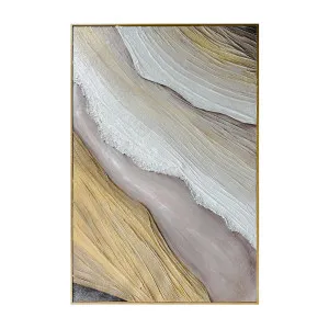 Raine Modern Textured Canvas Hanging 3D Textured Wall Art by Luxo Home Decor, a Saunas for sale on Style Sourcebook