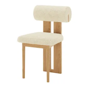 Wylie Boucle Oak Dining Chair (Set of Two) by Luxo Furniture, a Saunas for sale on Style Sourcebook