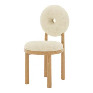 Wubin Boucle Premium Oak Round Dining Chair (Set of 2) by Luxo Furniture, a Saunas for sale on Style Sourcebook