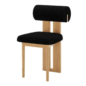 Wylie Boucle Oak Dining Chair (Set of Two) by Luxo Furniture, a Saunas for sale on Style Sourcebook