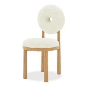 Wubin Boucle Premium Oak Round Dining Chair (Set of 2) by Luxo Furniture, a Saunas for sale on Style Sourcebook