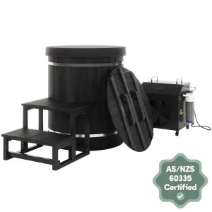 Noni 1-Person Ice Bath with 1HP Chiller - Hemlock Canadian by Luxo Wellness, a Saunas for sale on Style Sourcebook