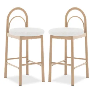 Gilles Boucle Arched Bar Stool (Set of 2) by Luxo Furniture, a Saunas for sale on Style Sourcebook