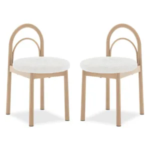 Gilles Boucle Arched Dining Chair (Set of 2) by Luxo Furniture, a Saunas for sale on Style Sourcebook