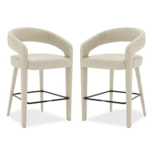 Eisha Velvet Bar Stool (Set of 2) by Luxo Furniture, a Saunas for sale on Style Sourcebook