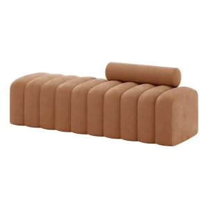 Sasa Velvet Curved Bench with Backrest by Luxo, a Saunas for sale on Style Sourcebook