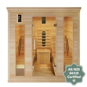 Metsa 3 Person Hybrid Carbon Fibre Infrared Home Sauna by null, a Saunas for sale on Style Sourcebook
