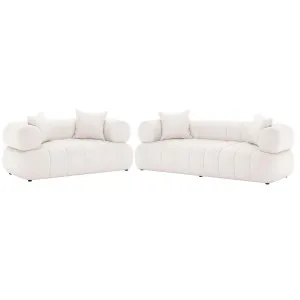 Samira 5 Seater Velvet Sofa Set by Luxo, a Saunas for sale on Style Sourcebook