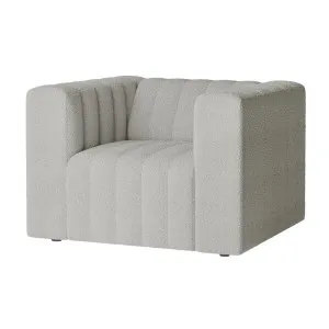 Parisa 1 Seater Tufted Boucle Sofa by Luxo, a Saunas for sale on Style Sourcebook