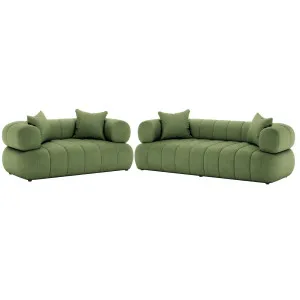Samira 5 Seater Velvet Sofa Set by Luxo, a Saunas for sale on Style Sourcebook