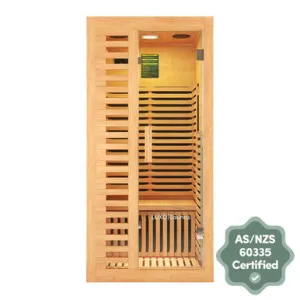 Harlow 1 Person Canadian Hemlock Infrared Home Sauna by null, a Saunas for sale on Style Sourcebook