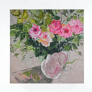 Pink Florals Enhanced Canvas Print by Cafe Lighting and Living, a Prints for sale on Style Sourcebook