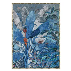 Jungle Blues Series II Enhanced Canvas Print by Cafe Lighting and Living, a Prints for sale on Style Sourcebook