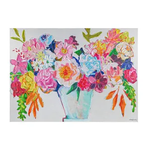 Bright Florals Enhanced Canvas Print by Cafe Lighting and Living, a Prints for sale on Style Sourcebook