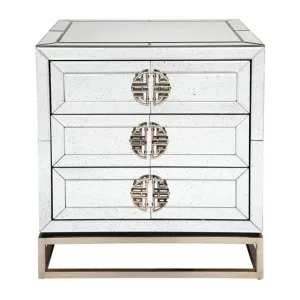 Rochester Mirrored Bedside Table by Cafe Lighting and Living, a Bedside Tables for sale on Style Sourcebook