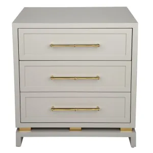 Pearl Bedside Table - Large Grey by Cafe Lighting and Living, a Bedside Tables for sale on Style Sourcebook