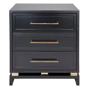 Pearl Bedside Table - Large Black by Cafe Lighting and Living, a Bedside Tables for sale on Style Sourcebook