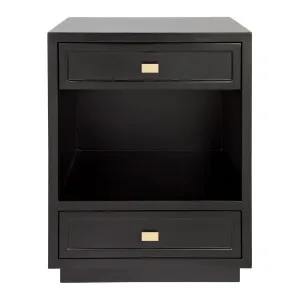 Logan Bedside Table - Black by Cafe Lighting and Living, a Bedside Tables for sale on Style Sourcebook