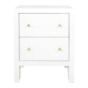 Ariana Bedside Table - Small White by Cafe Lighting and Living, a Bedside Tables for sale on Style Sourcebook