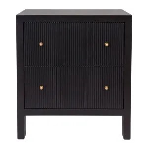 Ariana Bedside Table - Large Black by Cafe Lighting and Living, a Bedside Tables for sale on Style Sourcebook