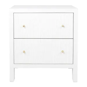 Ariana Bedside Table - Large White by Cafe Lighting and Living, a Bedside Tables for sale on Style Sourcebook