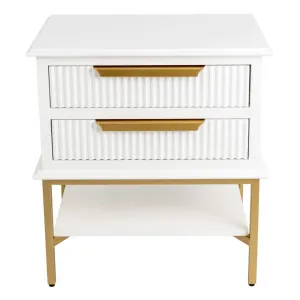 Aimee Bedside Table - Small White by Cafe Lighting and Living, a Bedside Tables for sale on Style Sourcebook