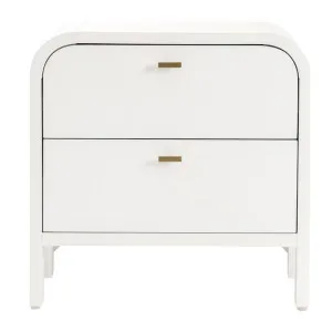 Chisholm Bedside Table - White by Cafe Lighting and Living, a Bedside Tables for sale on Style Sourcebook