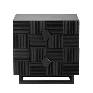 Alton Bedside Table - Large Black by Cafe Lighting and Living, a Bedside Tables for sale on Style Sourcebook