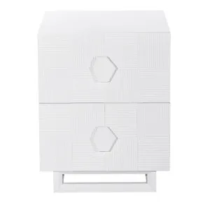 Alton Bedside Table - Small White by Cafe Lighting and Living, a Bedside Tables for sale on Style Sourcebook
