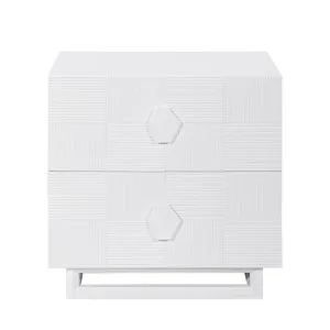 Alton Bedside Table - Large White by Cafe Lighting and Living, a Bedside Tables for sale on Style Sourcebook