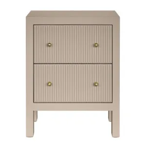 Ariana Bedside Table - Small Beige by Cafe Lighting and Living, a Bedside Tables for sale on Style Sourcebook