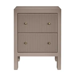 Ariana Bedside Table - Small Taupe by Cafe Lighting and Living, a Bedside Tables for sale on Style Sourcebook